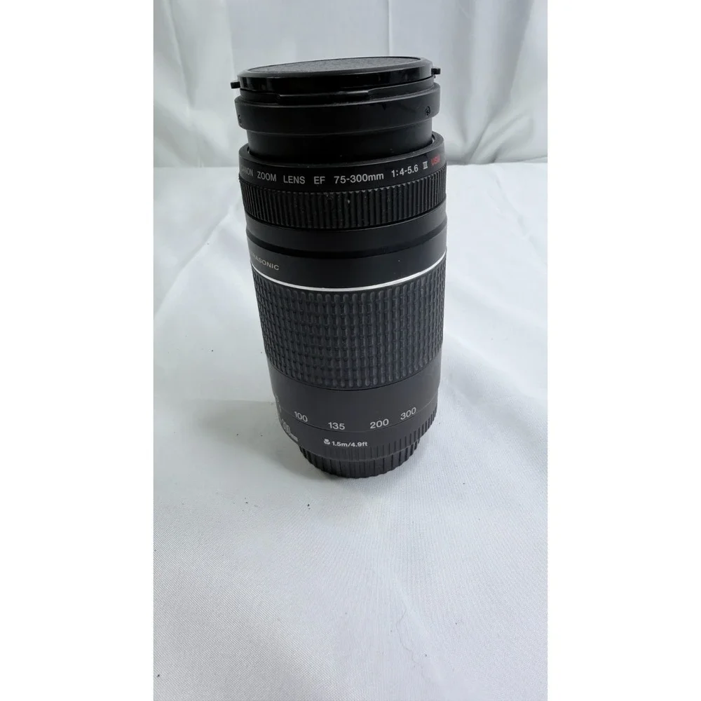 Canon EF 75-300mm f/4-5.6 II USM Ultrasonic Zoom Lens Tested Working